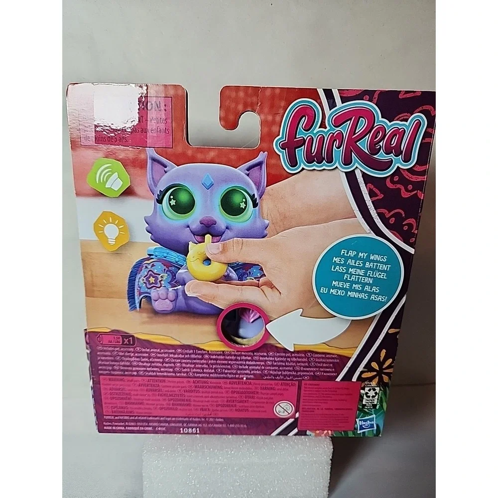 New FurReal FLITTER the KITTEN Interactive Toy Flap Her Wings Lights/Sounds NIB
